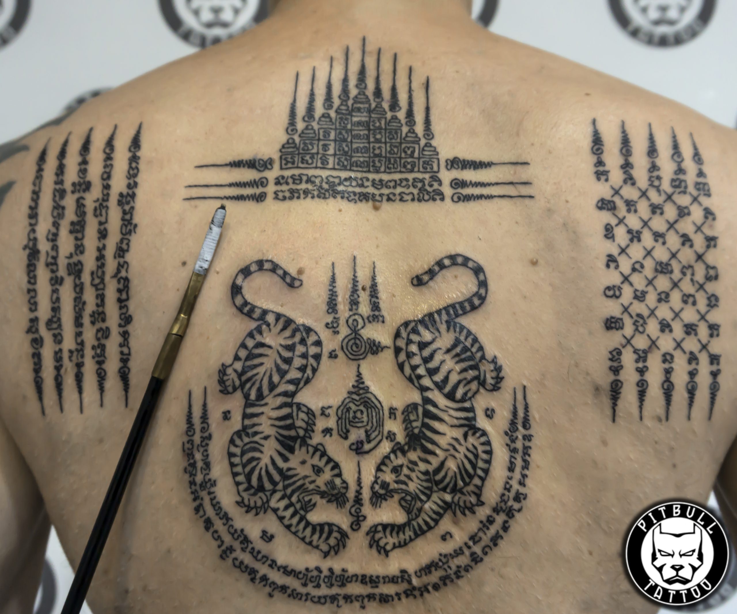 Thai sak yant tattoo