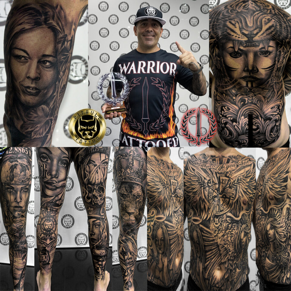 Full Body Tattoo Warrior Session Tattoo Specialization