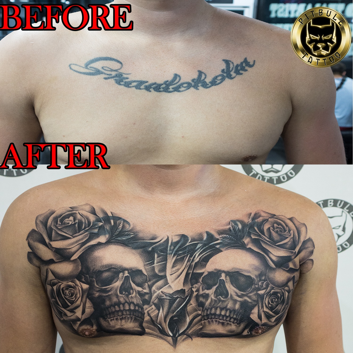 Chest Tattoo Cover Up Tattoo Specialization Skulls