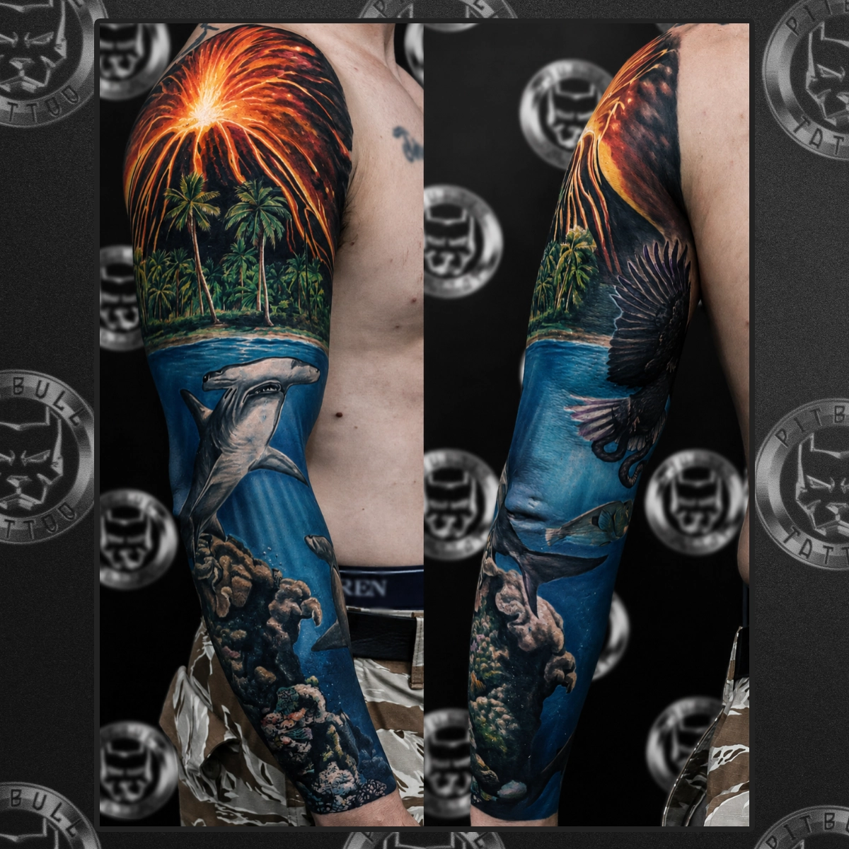 Colored Tattoo by Pitbull Tattoo Phuket