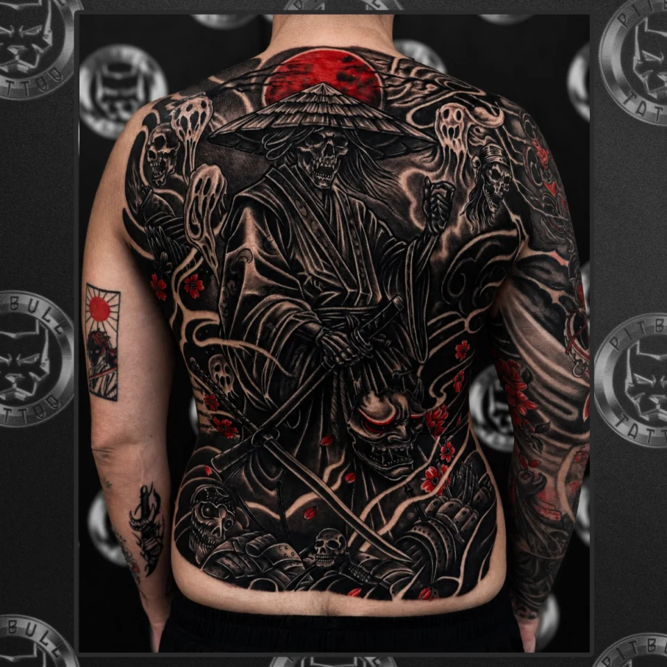 Japanese Dragon Tattoo by Pitbull Tattoo Phuket